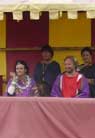 Watching from the dais..