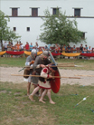 The Batavi fulcum braves the plumbatae..