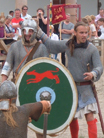 The long-haired Germanic troops of the Minervii declare Albinianus emperor!
