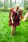 Jurjen dressed to march; he is in training for a gruelling march experiment in the summer. 