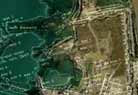 Satellite shot with a map superimposed.