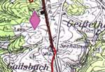 Map of the area north of Mainhardt