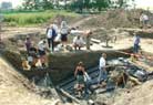 The Pit - not a good place to be in; sun, 30-degrees heat, dust and mud up to your elbows..